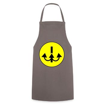 Fishing hook angler icon - Cooking Apron - grey - Front - AI Model Male 185 dark (185cm)