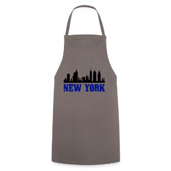 New York - Tablier de cuisine - gris - Devant - AI Model Male 185 dark (185cm)