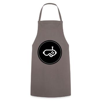 Diving goggles circle - Cooking Apron - grey - Front - AI Model Male 185 dark (185cm)
