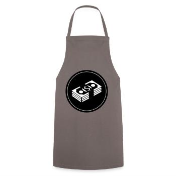 Money Money Circle - Cooking Apron - grey - Front - AI Model Male 185 dark (185cm)