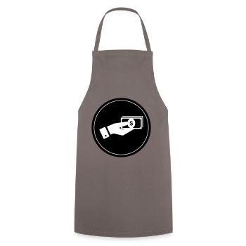 Money Icon - Cooking Apron - grey - Front - AI Model Male 185 dark (185cm)