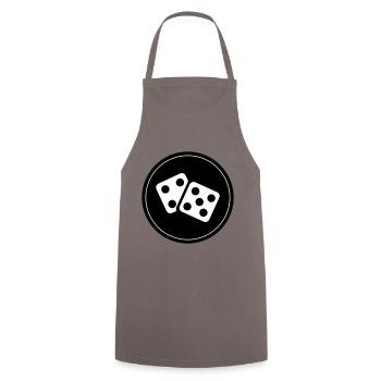 Dice Casino Circle - Cooking Apron - grey - Front - AI Model Male 185 dark (185cm)
