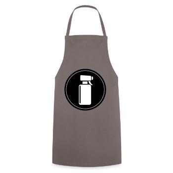 Cercle de coiffeurs - Tablier de cuisine - gris - Devant - AI Model Male 185 dark (185cm)
