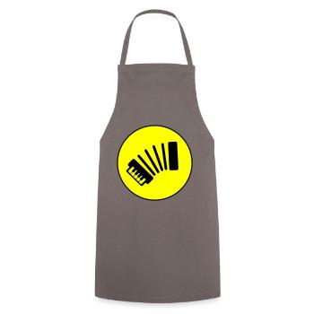 Musique d’accordéon - Tablier de cuisine - gris - Devant - AI Model Male 185 dark (185cm)