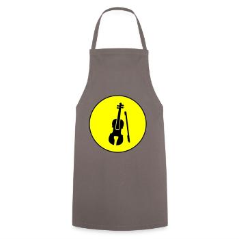 Violin icon icon - Cooking Apron - grey - Front - AI Model Male 185 dark (185cm)