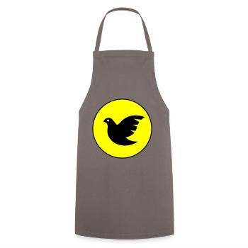 Symbole de la colombe - Tablier de cuisine - gris - Devant - AI Model Male 185 dark (185cm)