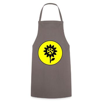 Icône d’icône de tournesol - Tablier de cuisine - gris - Devant - AI Model Male 185 dark (185cm)