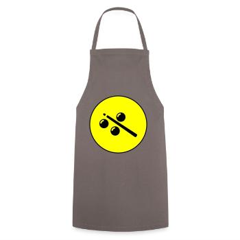 Billard symbol icon - Kochschürze - Grau - Vorne - AI Model Male 185 dark (185cm)