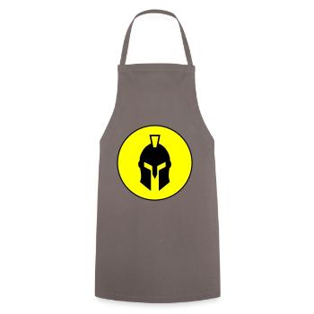 Spartan Helmet - Cooking Apron - grey - Front - AI Model Male 185 dark (185cm)