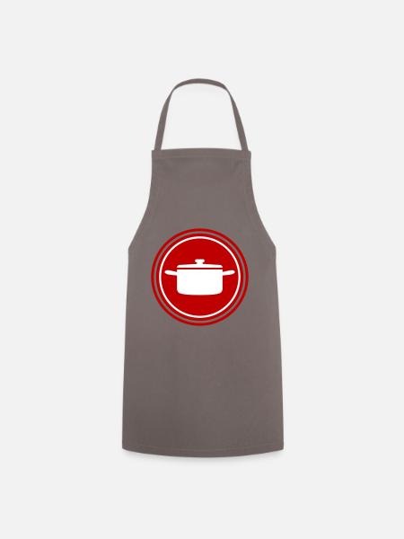 kochtopf Icon - Kochschürze - Grau