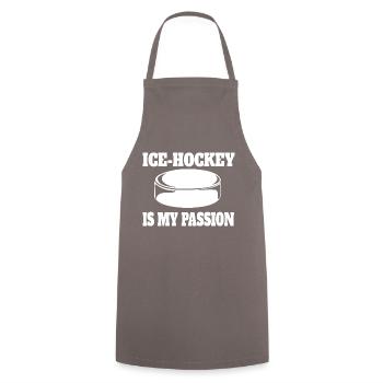 Eishockey Eishockeyteam Geschenk Wintersport - Kochschürze - Grau - Vorne - AI Model Male 185 dark (185cm)