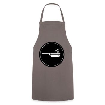 Cooking pan - Cooking Apron - grey - Front - AI Model Male 185 dark (185cm)