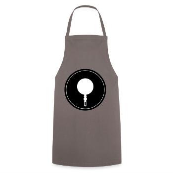 Chef de cuisine Pan - Tablier de cuisine - gris - Devant - AI Model Male 185 dark (185cm)