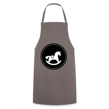 Cheval à bascule Jouet Bébé - Tablier de cuisine - gris - Devant - AI Model Male 185 dark (185cm)