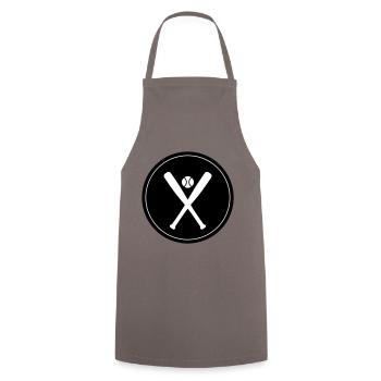 Icône du baseball - Tablier de cuisine - gris - Devant - AI Model Male 185 dark (185cm)