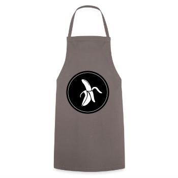 Banana Icon - Cooking Apron - grey - Front - AI Model Male 185 dark (185cm)
