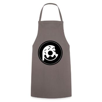 Donut Symbool - Keukenschort - grijs - Voor - AI Model Male 185 dark (185cm)