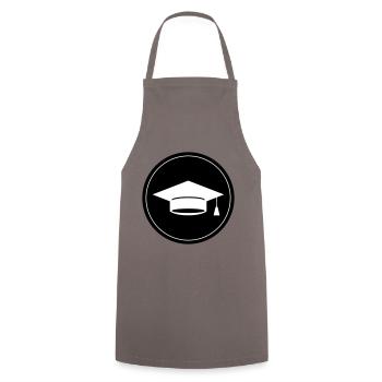Student Graduation - Cooking Apron - grey - Front - AI Model Male 185 dark (185cm)