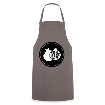 Pomegranate icon - Cooking Apron - grey - Front - AI Model Male 185 dark (185cm)