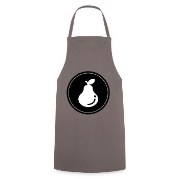 Pear Fruit - Cooking Apron - grey - Front - AI Model Male 185 dark (185cm)