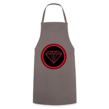 Diamond Symbol - Cooking Apron - grey - Front - AI Model Male 185 dark (185cm)
