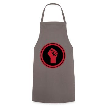 Main Faust - Tablier de cuisine - gris - Devant - AI Model Male 185 dark (185cm)