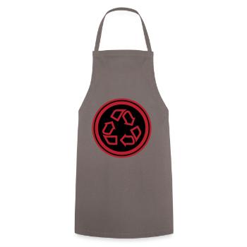 Recycling Symbol - Cooking Apron - grey - Front - AI Model Male 185 dark (185cm)