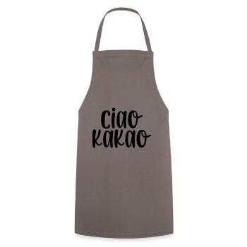 Ciao Kakao - Kochschürze - Grau - Vorne - AI Model Male 185 dark (185cm)