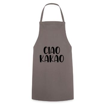 Ciao Kakao - Kochschürze - Grau - Vorne - AI Model Male 185 dark (185cm)