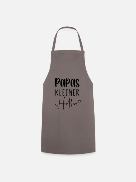 Papas kleiner Helfer - Kochschürze - Grau