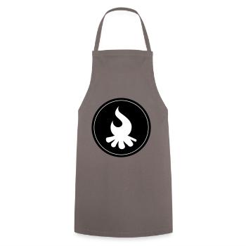 Campfire Circle - Cooking Apron - grey - Front - AI Model Male 185 dark (185cm)