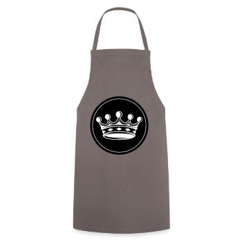 Krone Silhouette icon - Kochschürze - Grau - Vorne - AI Model Male 185 dark (185cm)