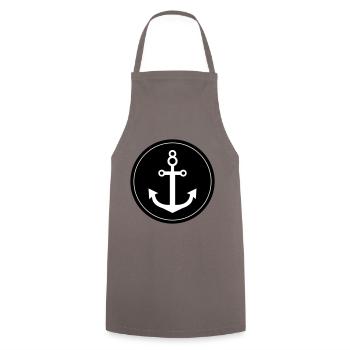 Anchor - Cooking Apron - grey - Front - AI Model Male 185 dark (185cm)