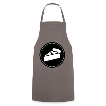 Cake apple pie pastry chef - Cooking Apron - grey - Front - AI Model Male 185 dark (185cm)