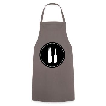 Make Up Cosmetic Icon - Cooking Apron - grey - Front - AI Model Male 185 dark (185cm)