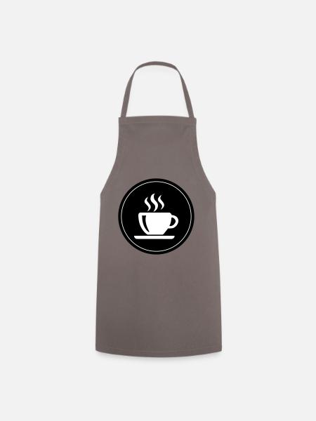 Coffee Cup Coffee - Cooking Apron - grey