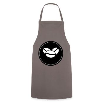 Kaffeebohne Symbol - Kochschürze - Grau - Vorne - AI Model Male 185 dark (185cm)