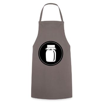 Honey symbol beekeeper - Cooking Apron - grey - Front - AI Model Male 185 dark (185cm)