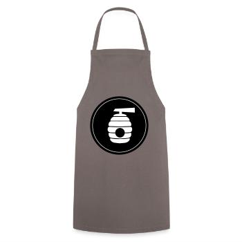 Beekeeper Icon honey - Cooking Apron - grey - Front - AI Model Male 185 dark (185cm)