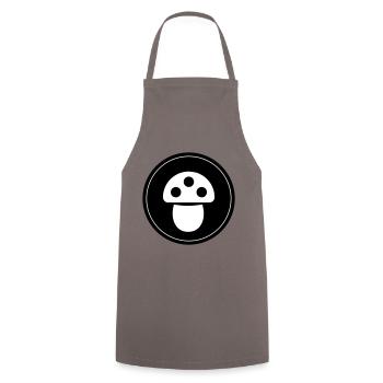Symbole des champignons - Tablier de cuisine - gris - Devant - AI Model Male 185 dark (185cm)