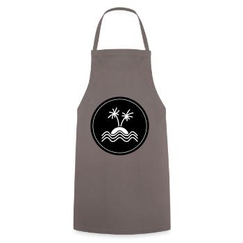Symbole de Palm Island - Tablier de cuisine - gris - Devant - AI Model Male 185 dark (185cm)