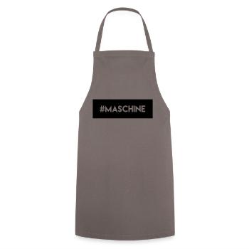 #maschine - Kochschürze - Grau - Vorne - AI Model Male 185 dark (185cm)