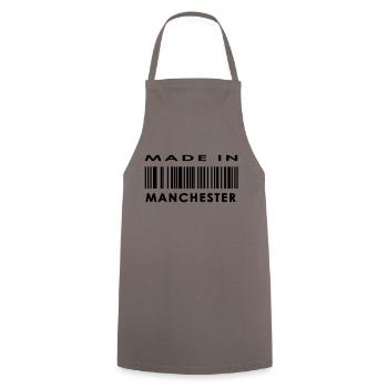 Made in Manchester - Cooking Apron - grey - Front - AI Model Male 185 dark (185cm)