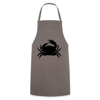 Le crabe - Tablier de cuisine - gris - Devant - AI Model Male 185 dark (185cm)