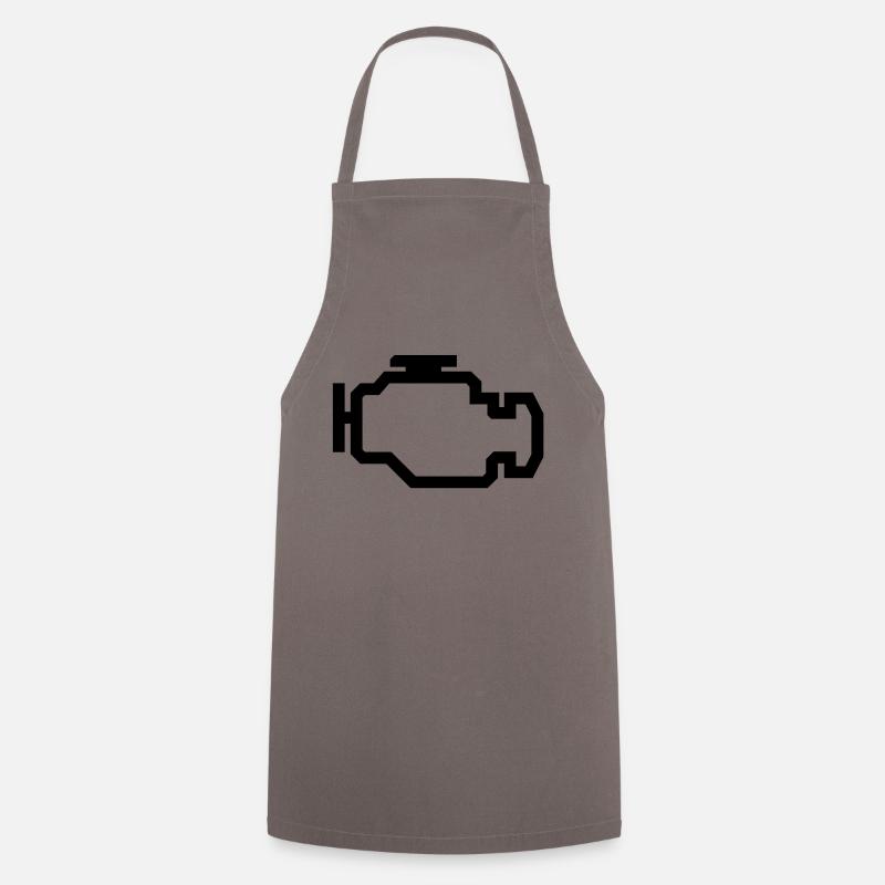 Check Engine Light - Cooking Apron - grey
