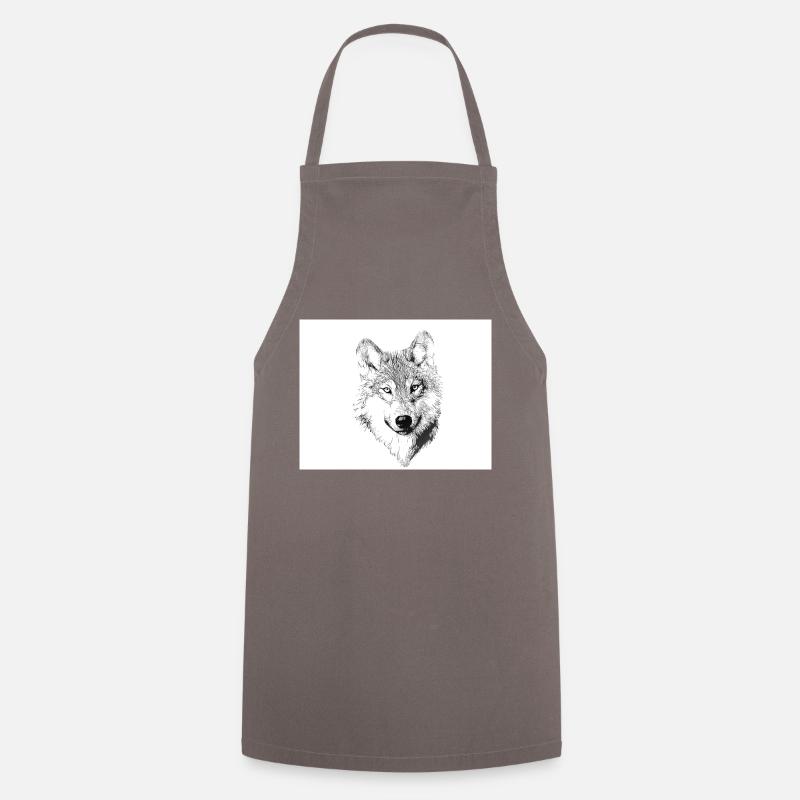 loup - Tablier de cuisine - gris