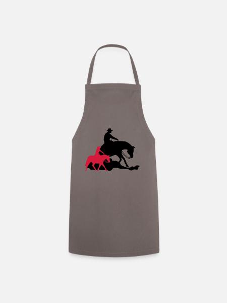 Reining vs Ranch Riding - Tablier de cuisine - gris