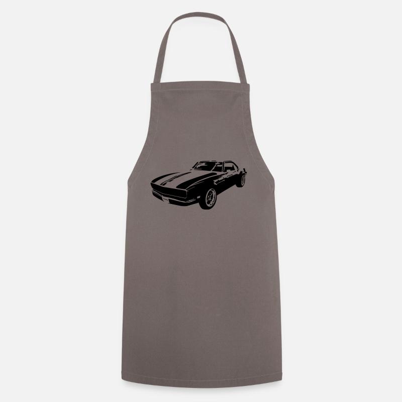 Revved Elegance: Classic Muscle unleashed - Cooking Apron - grey