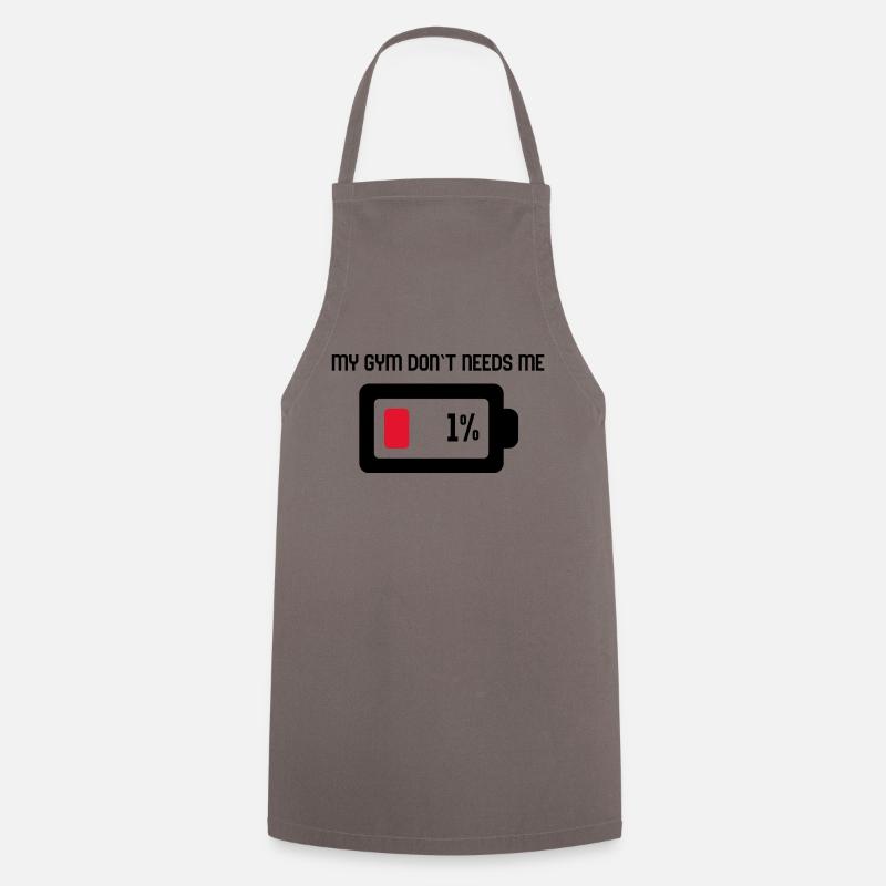 Mon GYM n’a pas besoin de moi - Tablier de cuisine - gris