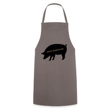 (Nutz-)tierfreund - Kochschürze - Grau - Vorne - AI Model Male 185 dark (185cm)